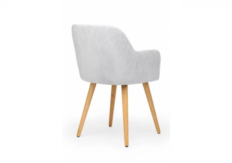 Стул деревянный Инфини светло-серый (ocean 021) / светлое дерево 631773