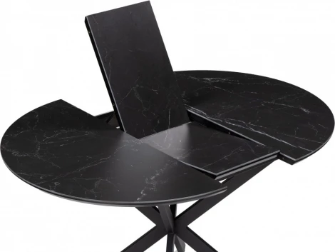 Керамический стол Сигел 100 (Сигел 100(130)х100х76 черный) Woodville арт.592577