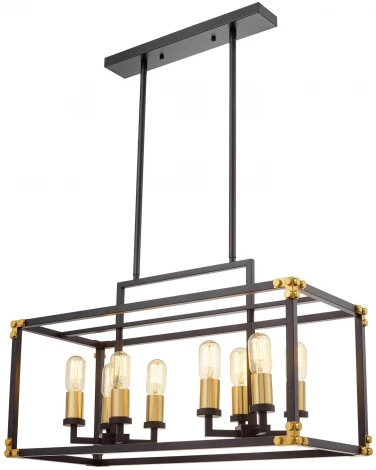 Подвесная люстра Lumina Deco LDP 1140-8 BK+MD (220V)