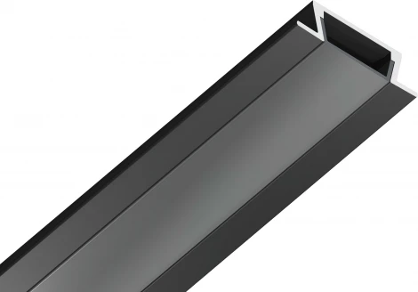 Алюминиевый профиль встраиваемый для светодиодной ленты до 11мм Ambrella Illumination GP1001BK/BK
