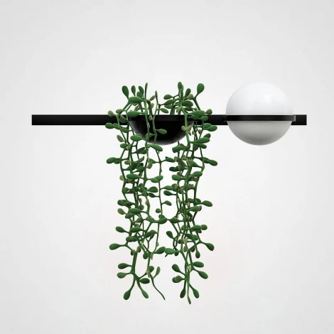 Бра Palma Wall Lamp 1 Шар + 1 Вазон Горизонтальная ImperiumLoft 22,93726 (168494-22) (220V, подвески, шар)