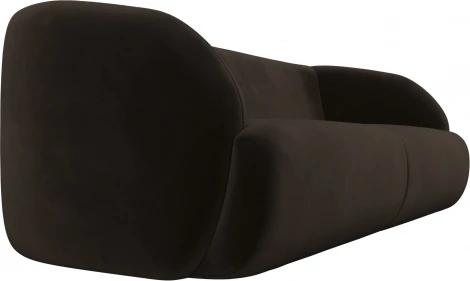 Диван прямой Лига-041 (Коричневый/Микровельвет) Лига Диванов арт.122194