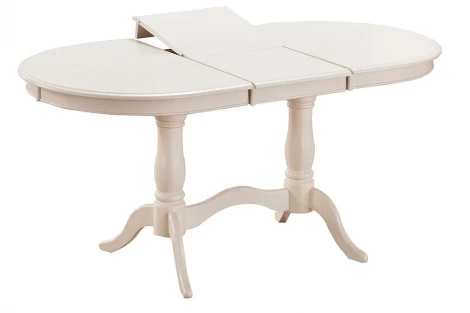 Стол раскладной Eva (EV-T4EX) ivory white (слоновая кость 2-5) (дерево гевея/мдф)
