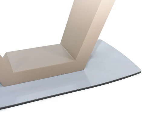 Стол Фоджа, Стекло, 160см, Капучино, Аврора