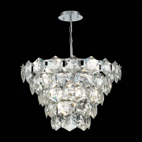 Подвесная люстра каскадная ST Luce Viterbo SL1631.103.09 (220V, хрусталь, на цепи)