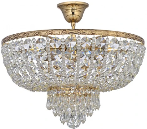 Потолочная люстра на штанге хрустальная Arti Lampadari Nonna Nonna E 1.3.40.602 G