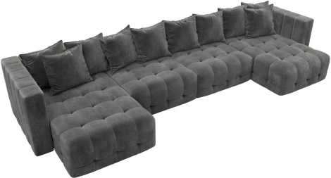 Диван П-образный Лига-052 НПБ Лонг Лига Диванов (Велюр) арт.128843