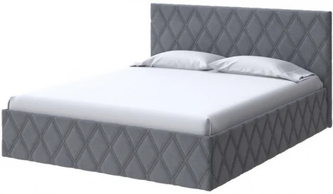 PROxSON Кровать Fresco (Ткань: Велюр Ultra Мокрый асфальт) 180x190