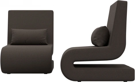 Кресло Волна (2 шт.) (Коричневый/Рогожка) Лига Диванов арт.125041