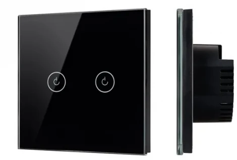 Выключатель сенсорный SWT-OMALI-S02-ZB-BK (250V, 10A, Zigbee) (Arlight, Стекло) 050040