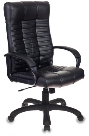 Кресло руководителя Бюрократ KB-10 черный эко.кожа крестовина пластик