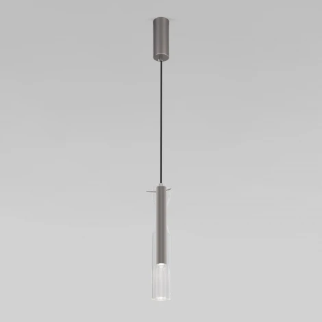 Подвесной светильник светодиодный Eurosvet Swan 50254/1 LED графит (220V, на проводе)