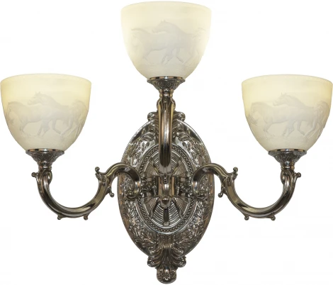 Бра Bohemia Verona 7214B12/2+1/210 Ni P1 U Horse