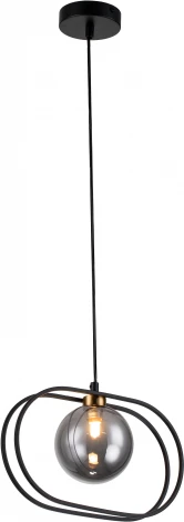 Подвесной светильник Spazio V000159 (11017/1P Black) (220V, на проводе, шар)