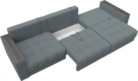 Диван прямой с декором Лига-049 НПБ Лонг Лига Диванов (Рогожка) арт.128418