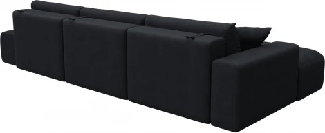 Диван угловой Лига-036 НПБ Модерн Лонг левый угол Лига Диванов (Замша) арт.127758L