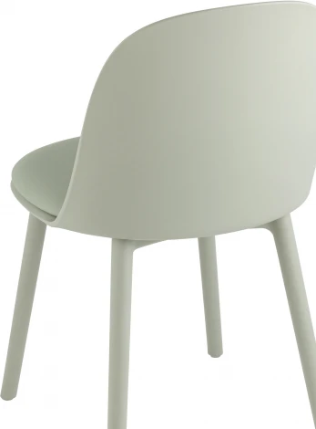 Стул Fog с подушкой пластик серо-зеленый УТ000036899