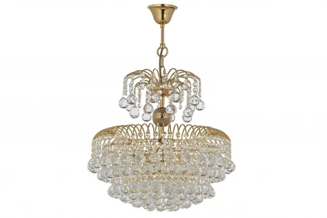 Подвесная люстра Arti Lampadari Pompei E 1.5.40.100 G (220V, хрусталь, на цепи)