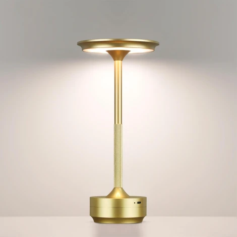 Настольная лампа с аккумулятором Odeon Light 5033/6TL золото матовое/металл/акрил LED 6W 3000K-5700K 300Лм Tet-A-Tet