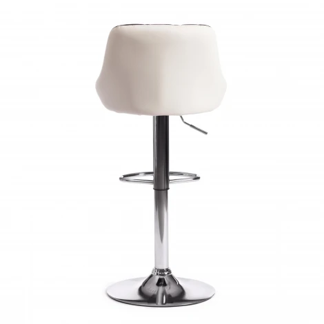 Стул барный MESSY (mod. KY704C) черный/белый/хром (металл/экокожа)