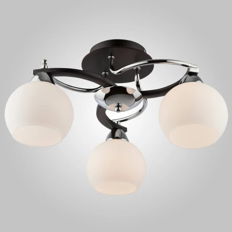 Потолочная люстра Eurosvet 9654 9654/3 хром/венге (220V, шарики)