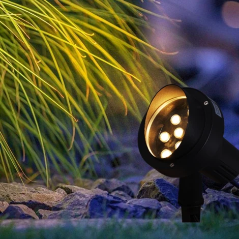 Грунтовый светильник светодиодный Reluce 09401-0.7-001U LED9W BK+WW (220V, IP65)