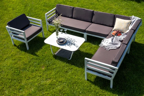 Модуль диванный центральный, каркас из алюминия 4SIS Глория GLO-MCS1-001