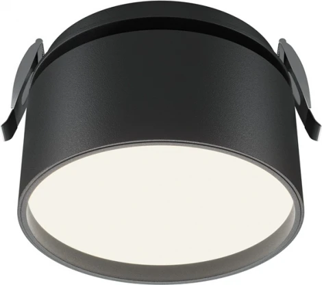 Встраиваемый светильник Maytoni Onda DL024-12W4K-B (LED, 220V, круглые)