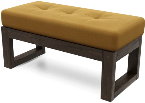 Банкетка Arsko Амбер венге горчичный велюр