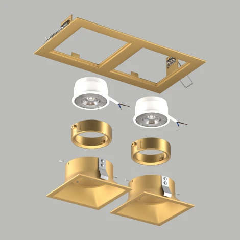 Встраиваемый светильник под LED модуль/ламп МR16 Lightstar Domino D5230303GMOD