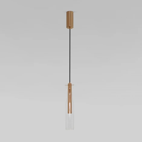 Подвесной светильник светодиодный Eurosvet Swan 50254/1 LED латунь (220V, на проводе)