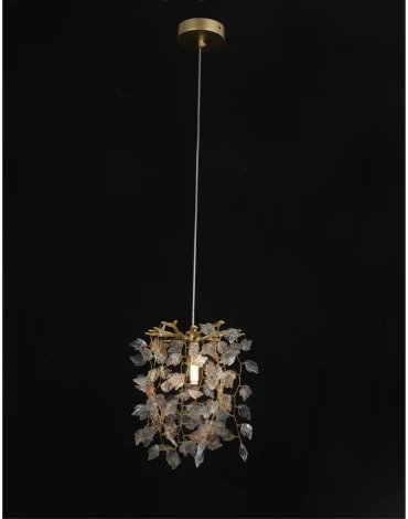 Подвесной светильник Omnilux Cavriglia OML-52806-01 (220V, на проводе, листья, ветки)