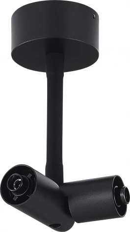 Потолочный токопроводящий угловой соединитель с подводом питания ST Luce Techno ST1602.449.00 Черный