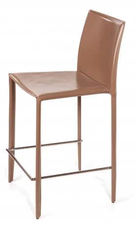 Стул полубарный Top Concept Rolf, кожа капучино