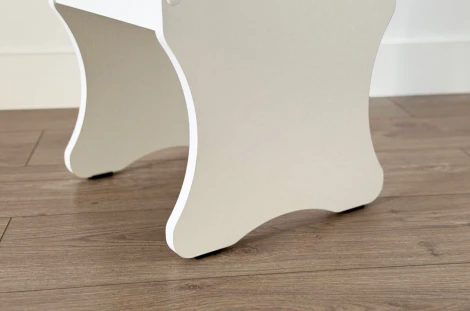 Виктория-1 Пуф Mebelson (ЛДСП,ПВХ,Экокожа/Светлое дерево) арт.SPV-1.06.2552