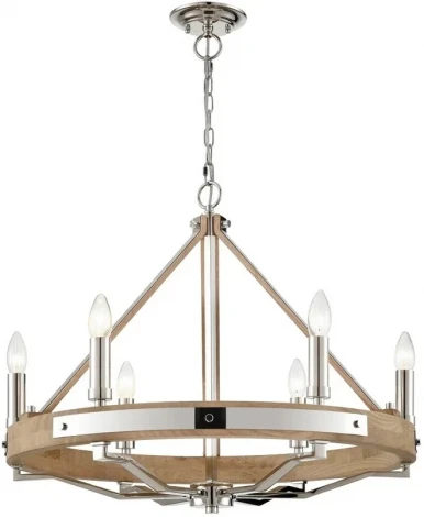 Подвесная большая люстра Wertmark Brenda WE586.06.103 (220V, на цепи, свеча)