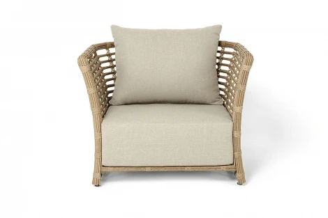 "Валенсия" кресло из искусственного ротанга, цвет соломенный 4SIS арт.УТ-00009380
