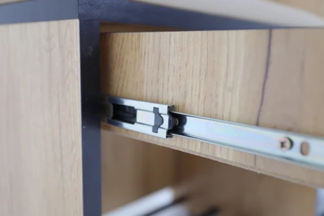 Прихожая Ивару Ольга Лофт 4, Дуб крафт золотой/Темно-серый