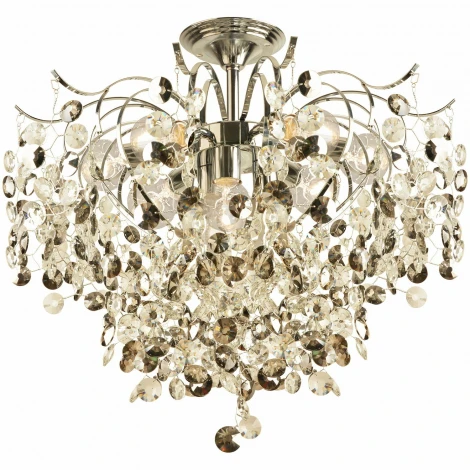 Потолочная люстра хрустальная на штанге Reluce 02387-0.3-6+3 CR (220V)