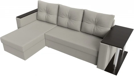 Диван угловой Атланта Лайт левый угол (Бежевый/Рогожка) Лига Диванов арт.121162L