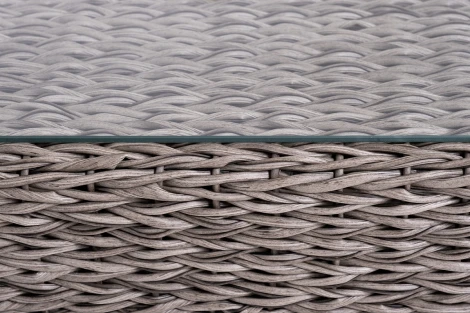 "Капучино" лаунж-зона из искусственного ротанга (гиацинт), цвет серый 4SIS арт.УТ-00004224