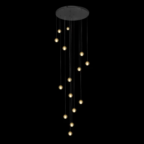 Подвесной светильник каскадный Rain 10112/15 Loft It (220V, хрусталь, на проводе, шарики)