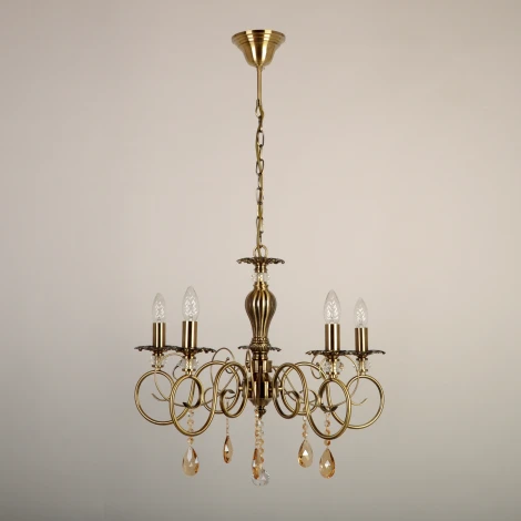 Подвесная люстра Abrasax Daniela SY40078/5 (220V, на цепи, свеча)