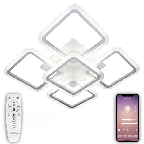 Потолочная люстра ярусная Natali Kovaltseva LED HIGH-TECH LAMPS 82022 (регулировка яркости, 220V, пульт управления)