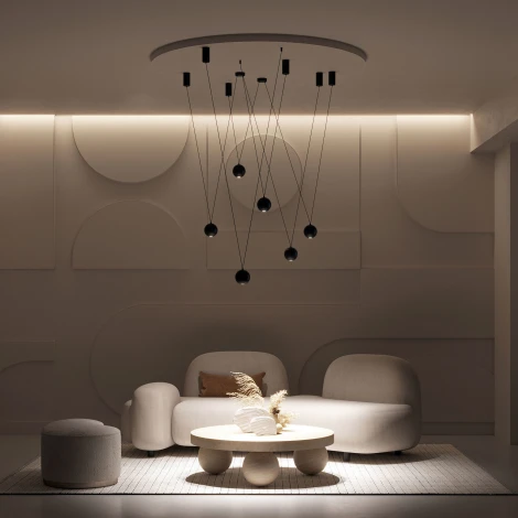 Подвес SPX-HANG-CANOPY-R70-L1500 (BK) (Arlight, Металл) 036979