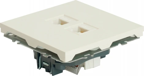 Розетка Ethernet RJ-45 (белый) Stekker Эмили 49874