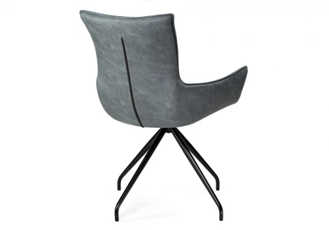 Стул Woodville на металлокаркасе Донаель крутящийся ткань kiprus 11/12 / черный глянец 528499