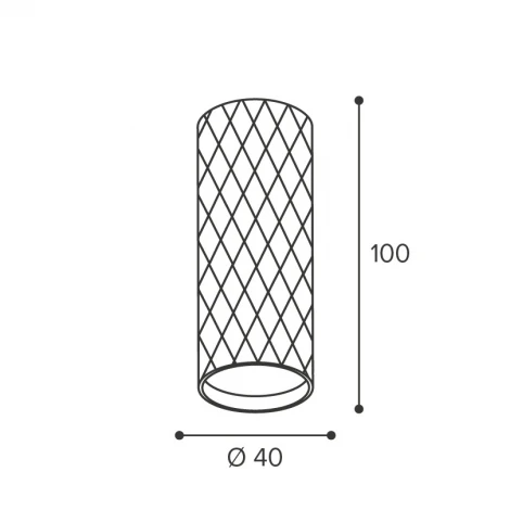 Точечный светильник накладной Wolta WSL-MR11/17BG под лампу MR11 с цоколем GU10 Черный / золотой PICCOLE