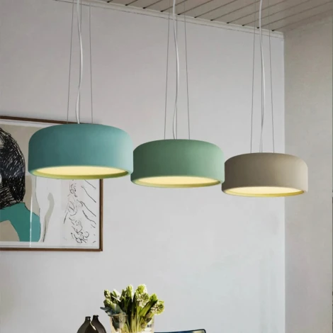 Подвесной светильник Cylinder B D48 Green By ImperiumLoft Cylinder-B01 (220V, на тросе, круглые)