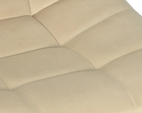 Стул барный Dobrin TAILOR WHITE (бежевый велюр (MJ9-10))